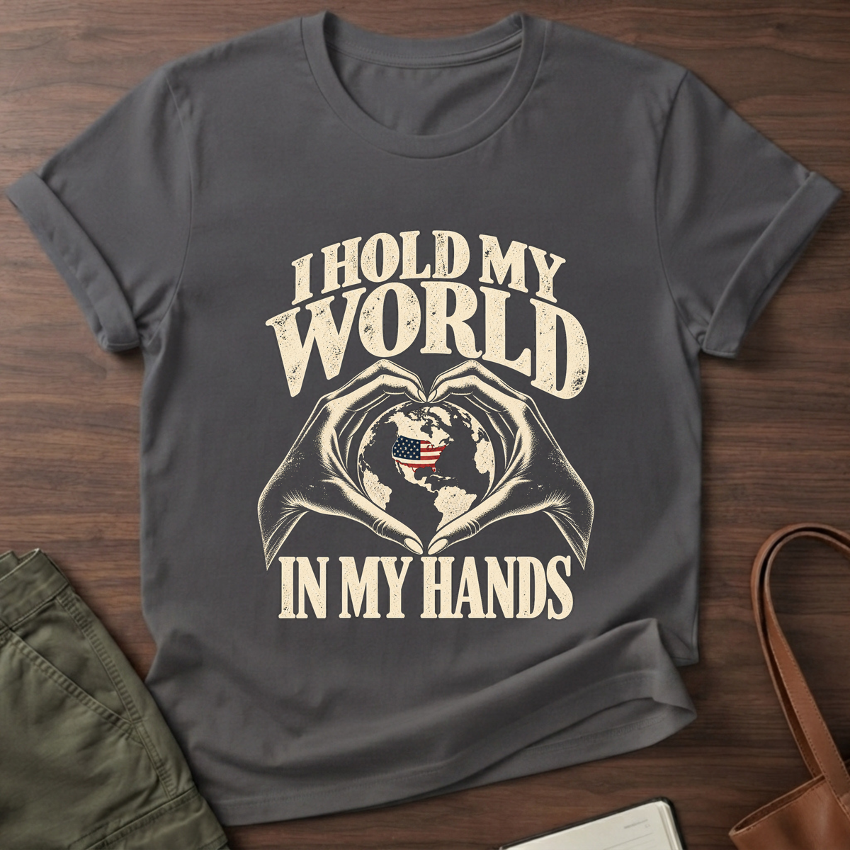Hold My World Charcoal