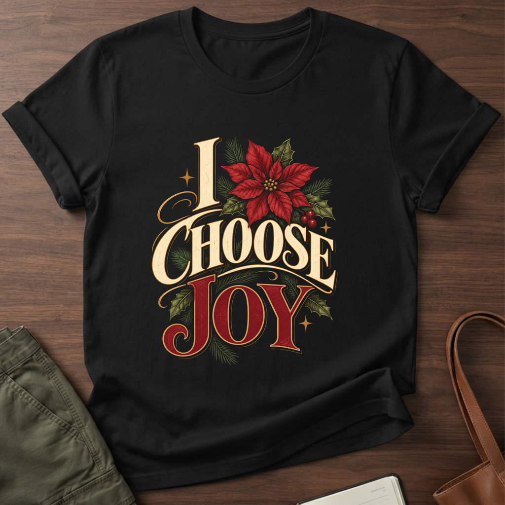 Choose Joy T-Shirt in Black