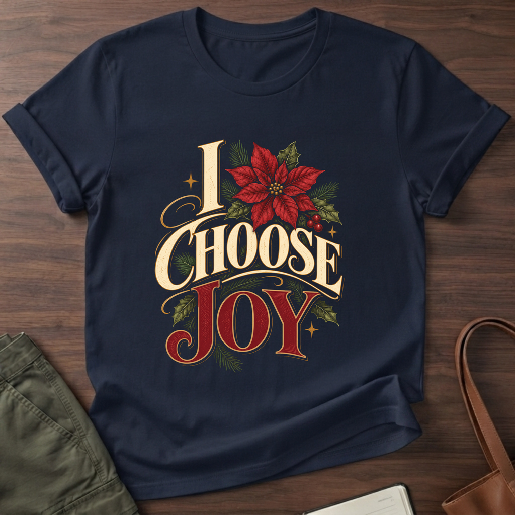 Choose Joy T-Shirt in Navy
