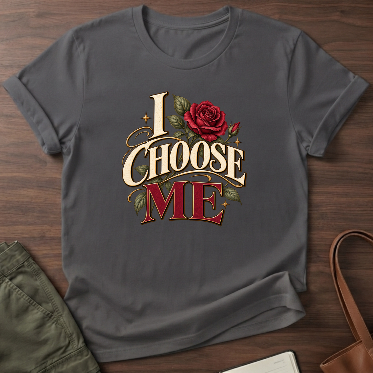 I Choose Me T-Shirt - Charcoal