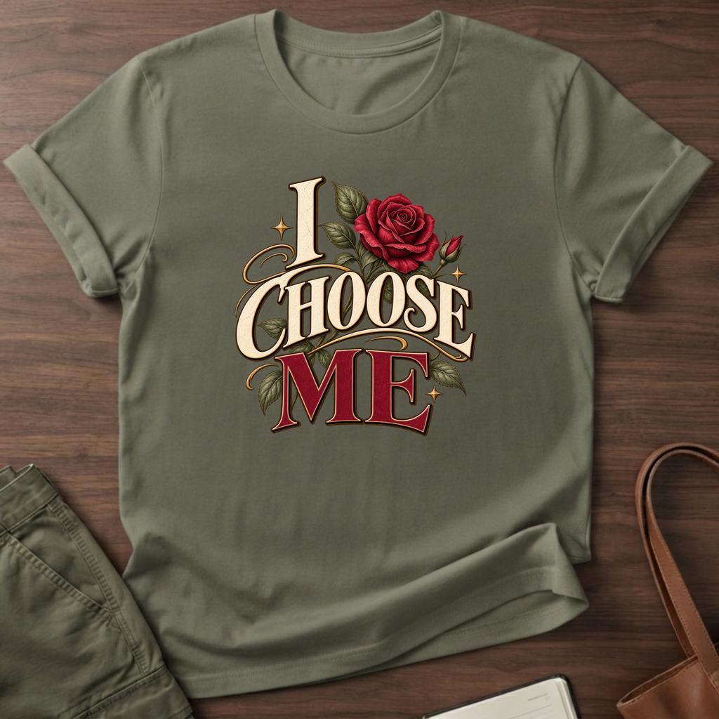 I Choose Me T-Shirt - Military Green