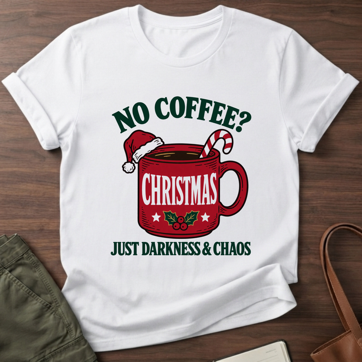 Christmas Chaos T-Shirt in White