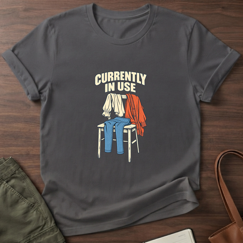 Currently In Use T-Shirt - Charcoal
