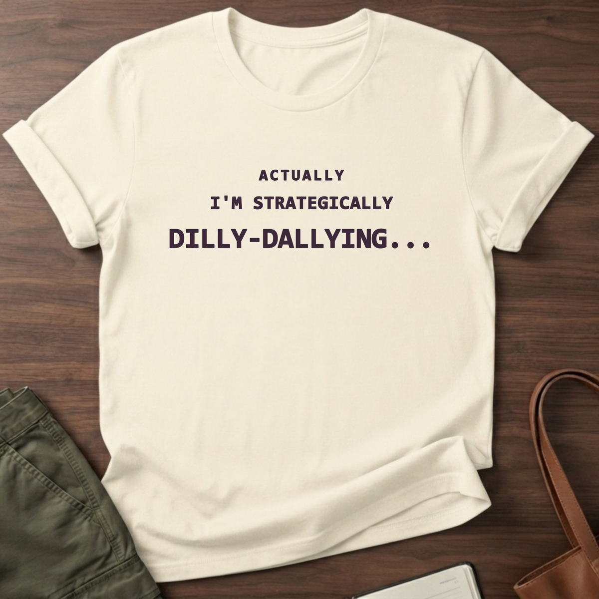 Dilly Dally T-Shirt in Natural