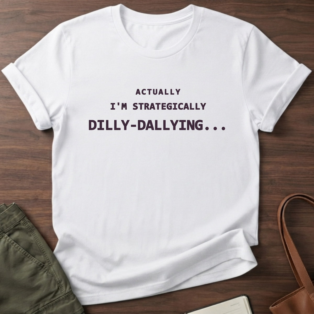 Dilly Dally T-Shirt in White