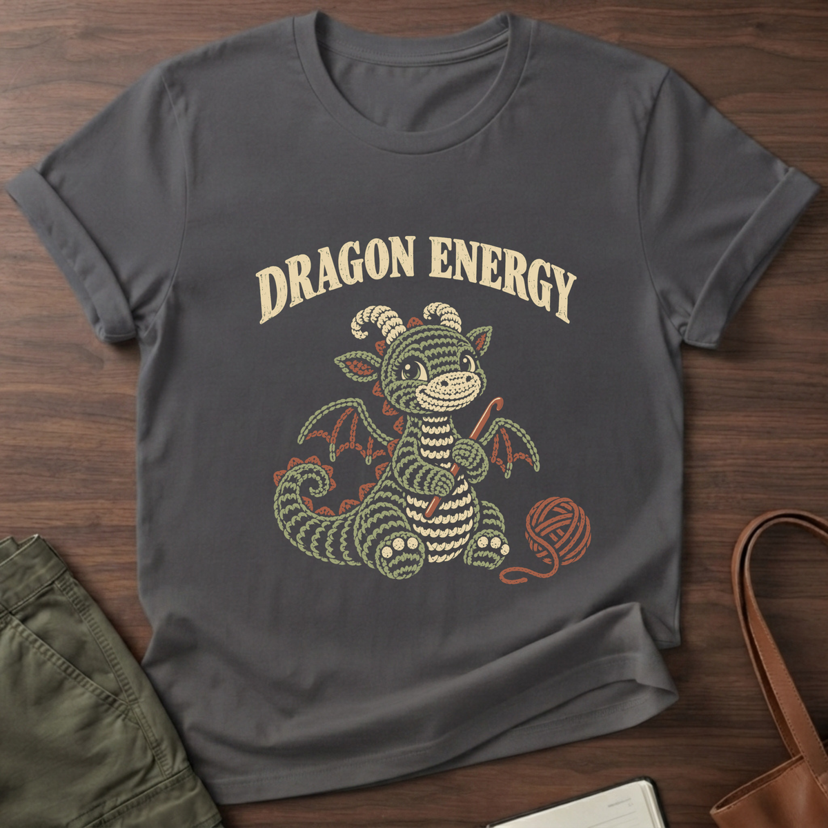 Dragon Energy T-Shirt - Charcoal