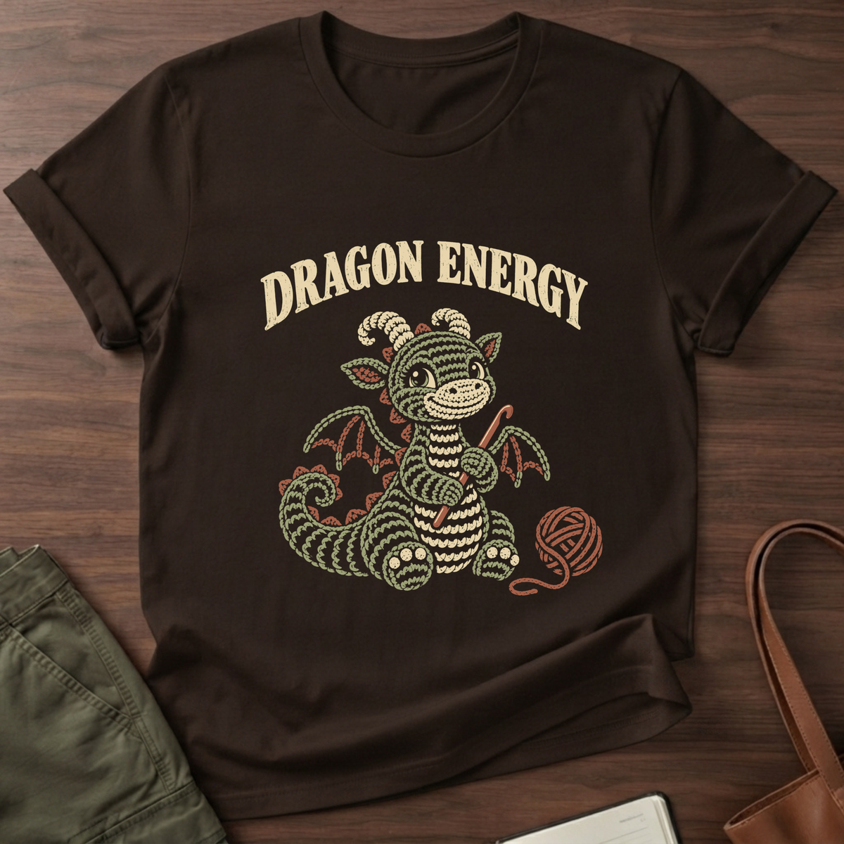 Dragon Energy T-Shirt - Dark Chocolate