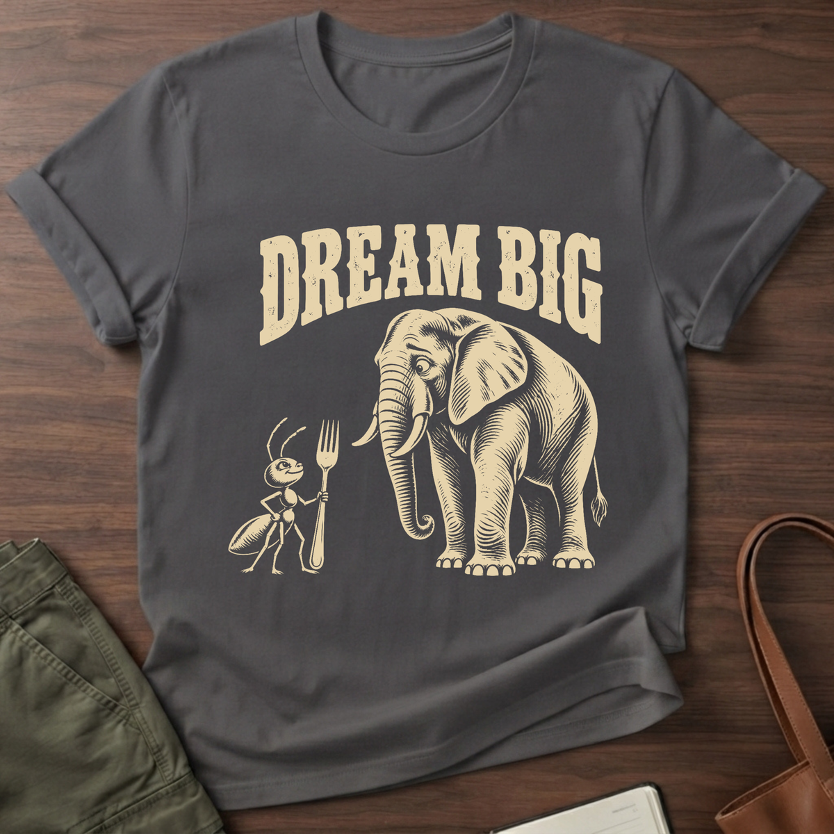 Dream Big T-Shirt - Charcoal