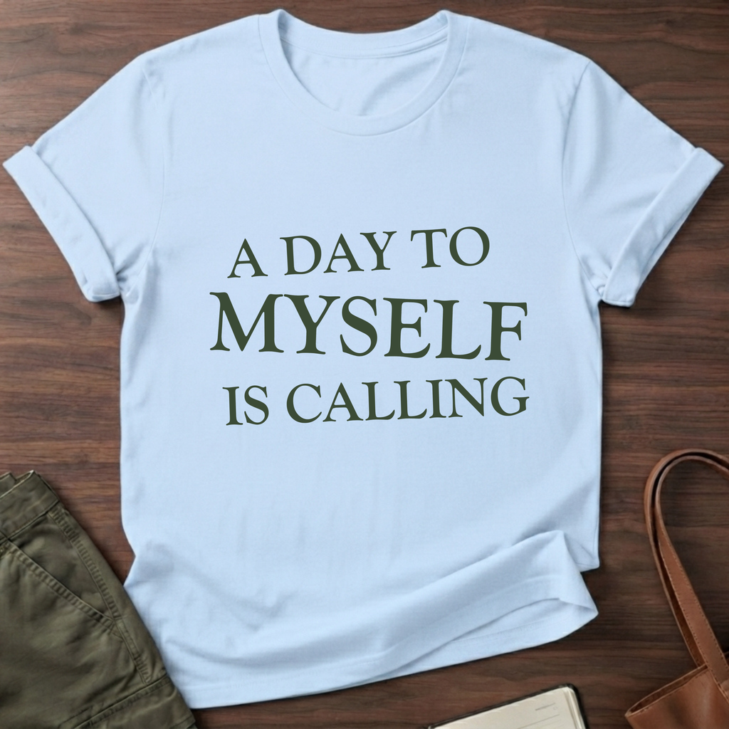 Day To Myself T-Shirt - Light Blue