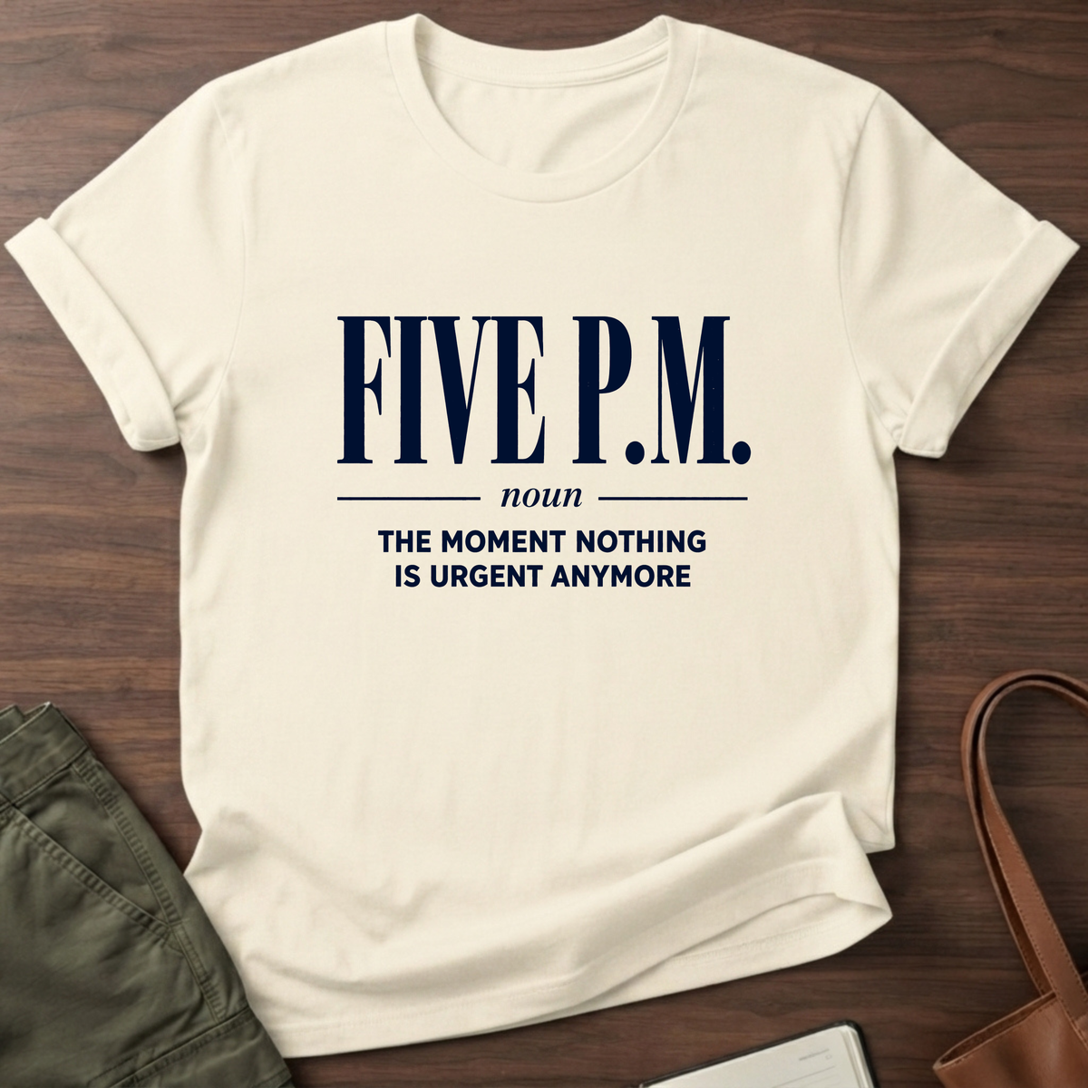 Five PM T-Shirt in Natural