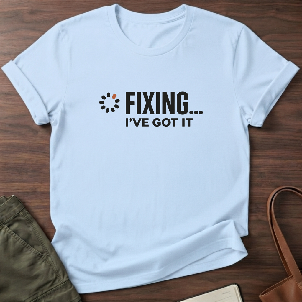 Fix-It Mode T-Shirt in Light Blue