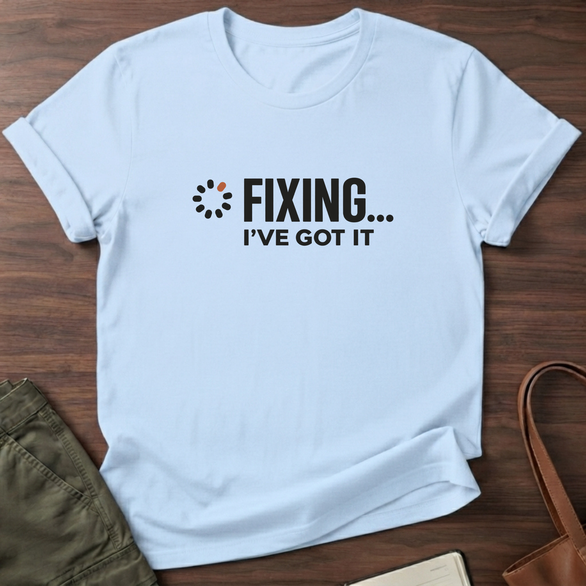 Fix-It Mode T-Shirt in Light Blue