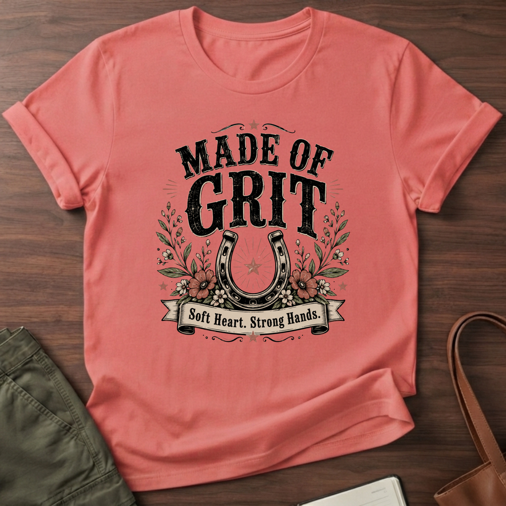 Made of Grit T-Shirt - Coral Silk