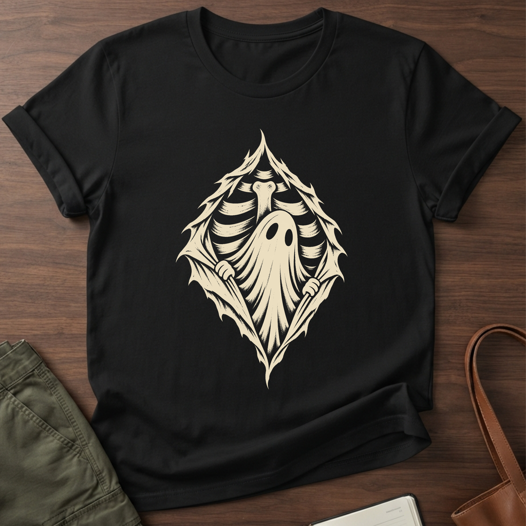 Ghost Within T-Shirt in Black