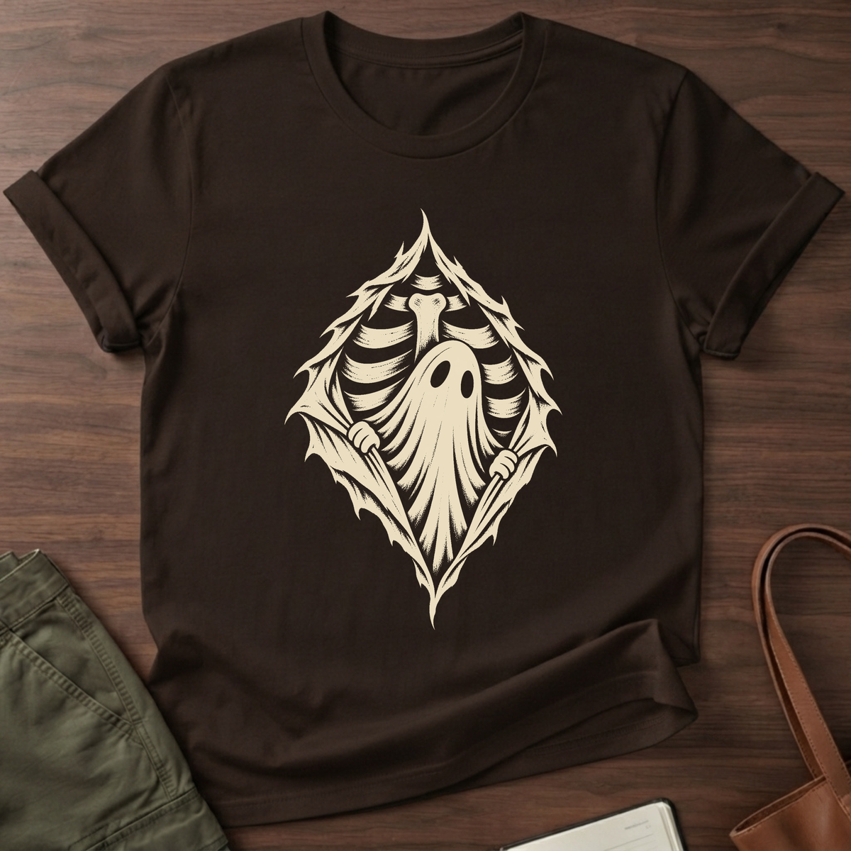 Ghost Within T-Shirt in Dark Chocolate