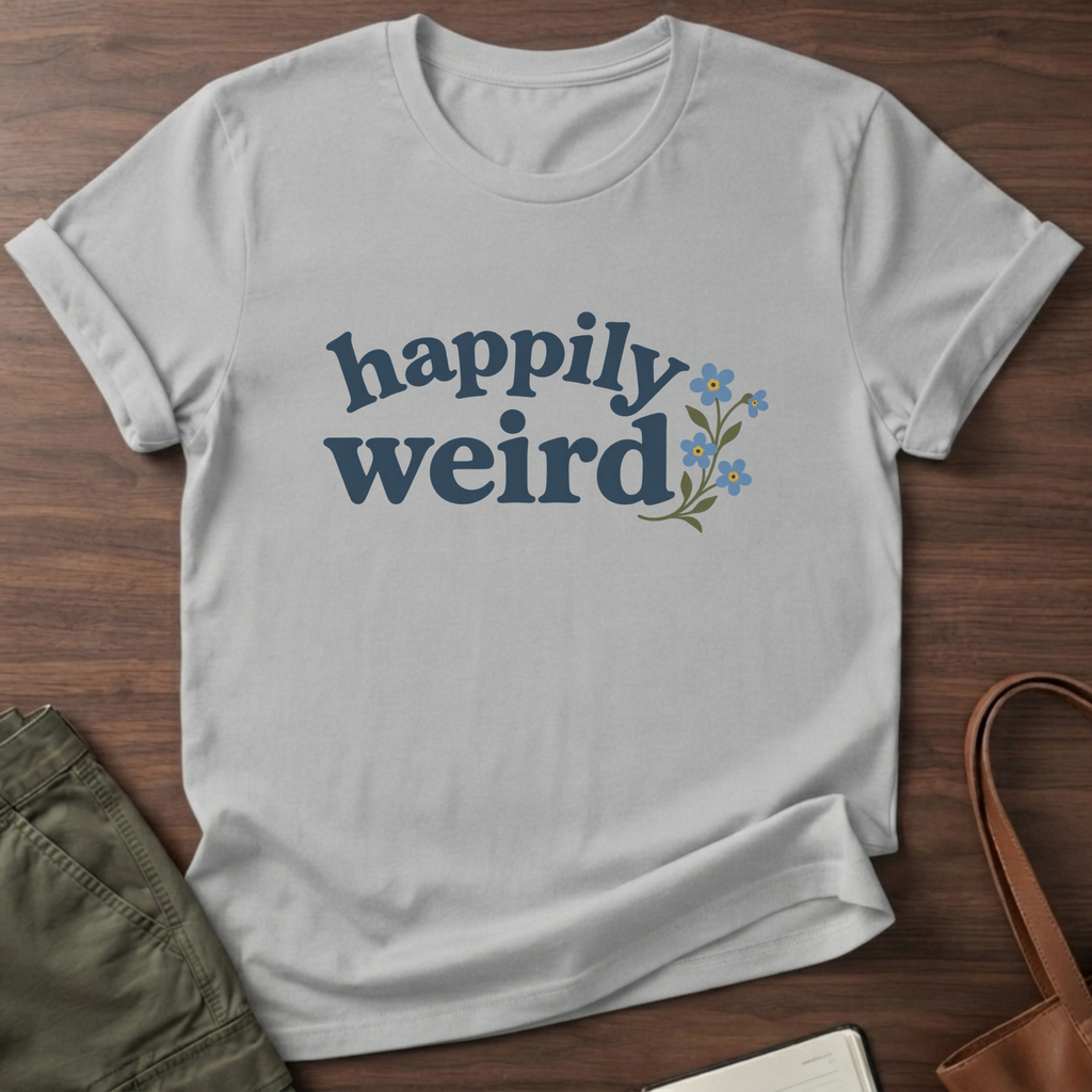 Happily Weird T-Shirt in Sport Grey