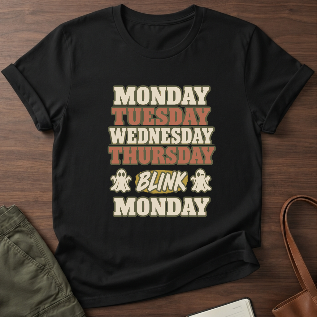 Blink Monday Haunted T-Shirt in Black