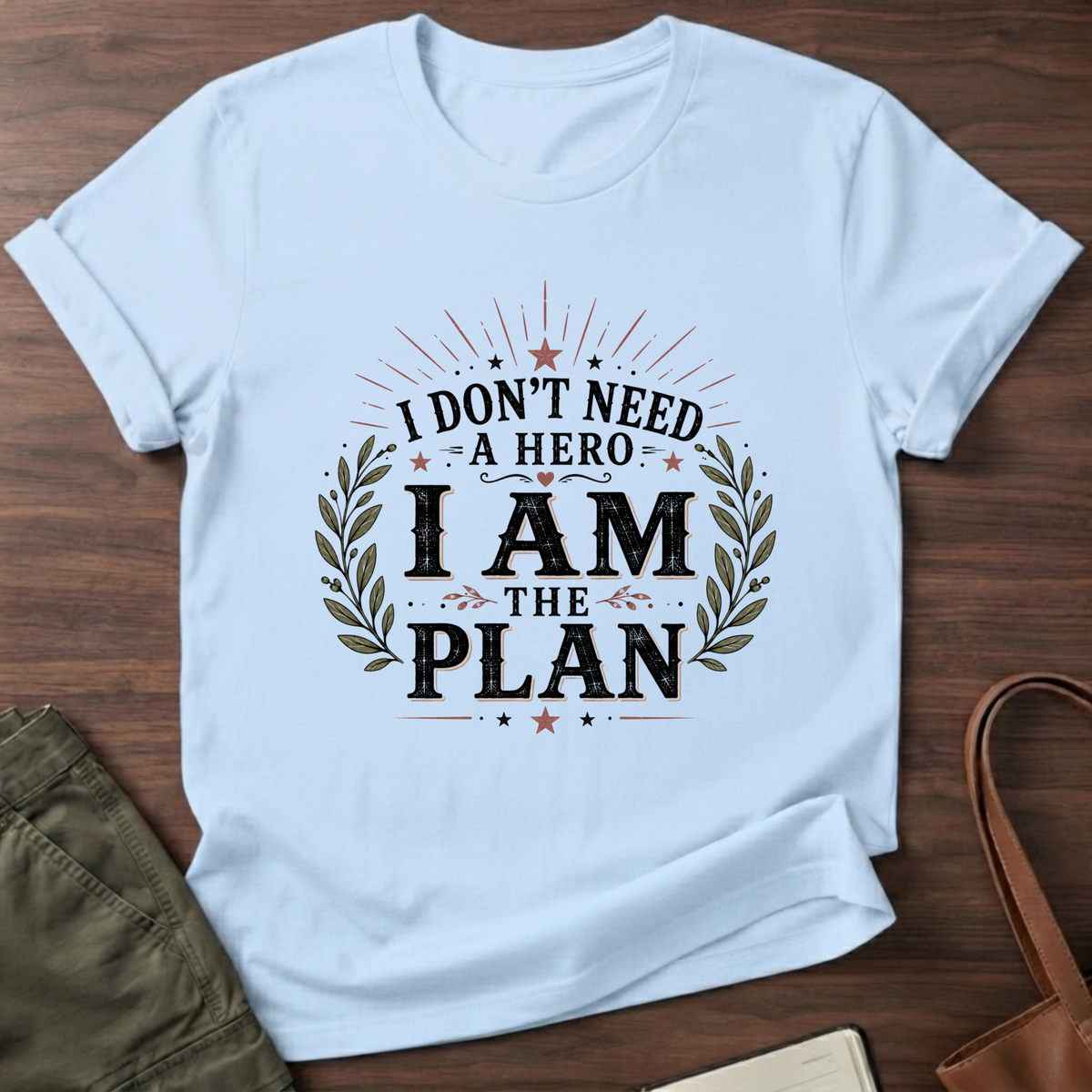 I Am The Plan T-Shirt - Light Blue