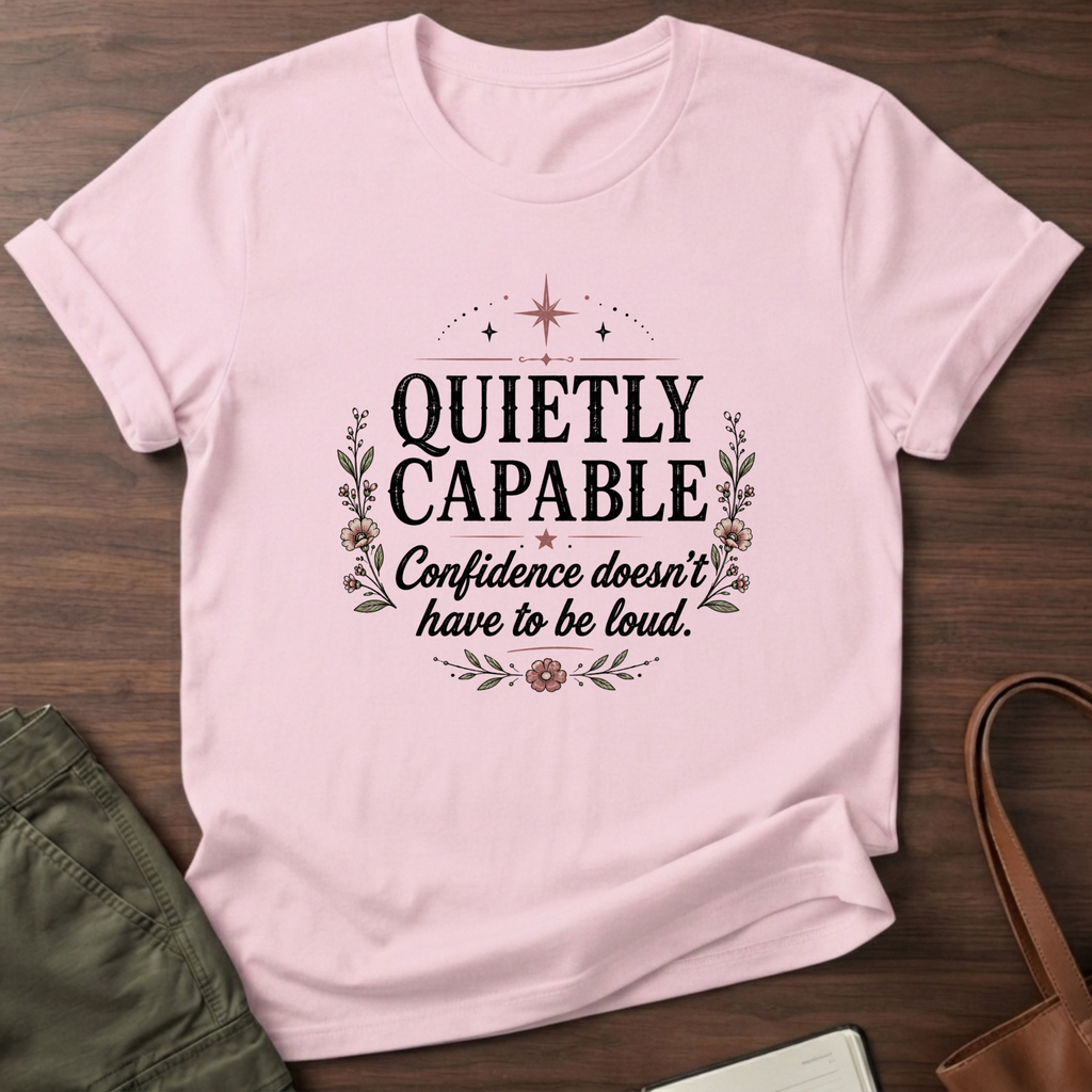 Quietly Capable T-shirt - Light Pink