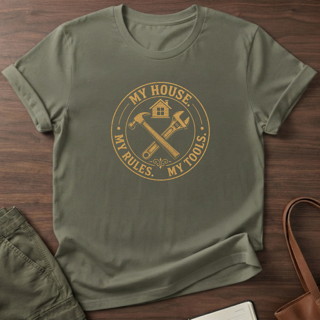 My House Emblem T-Shirt - Military Green