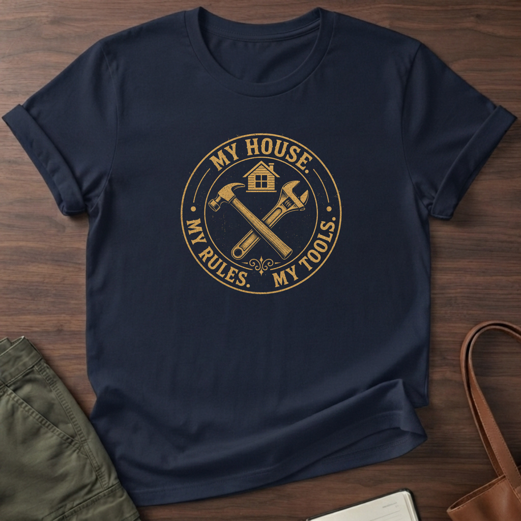 My House Emblem T-Shirt - Navy
