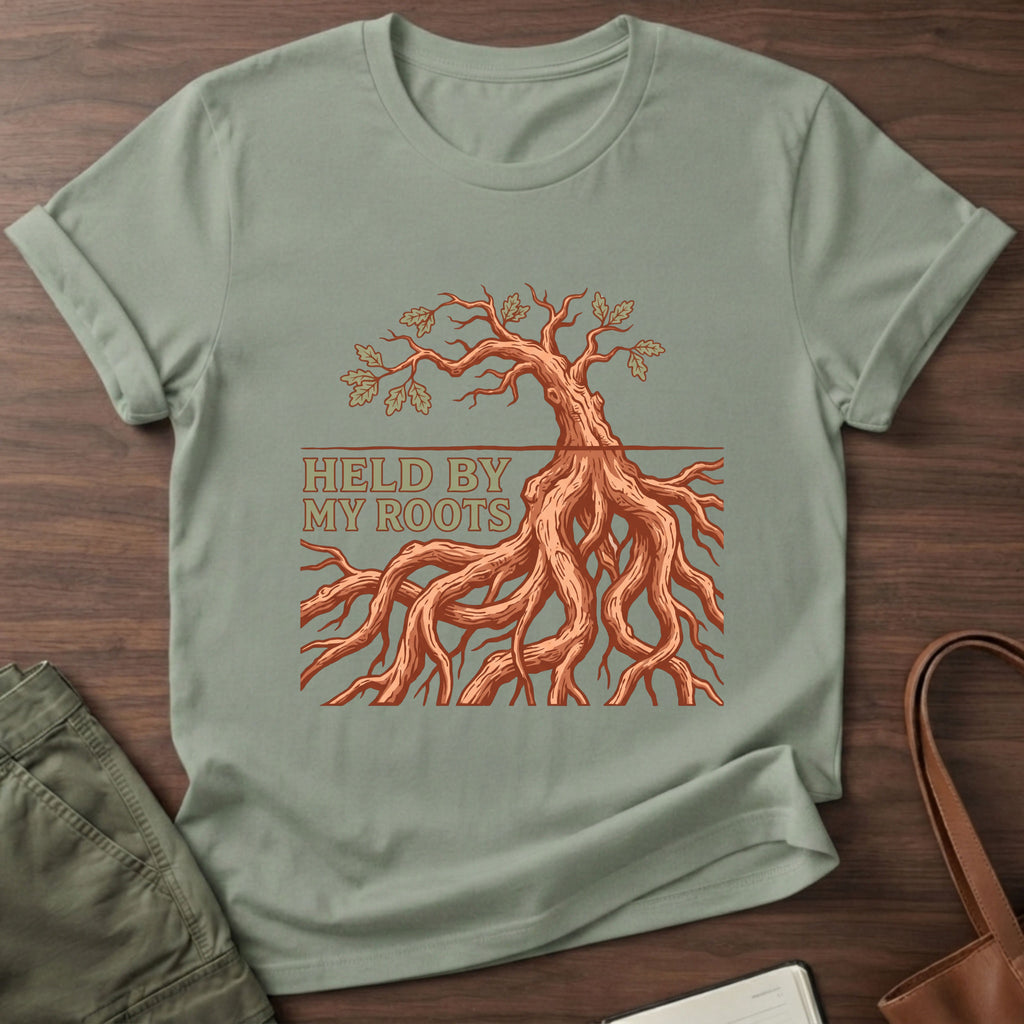 Held By My Roots T-Shirt - Sage