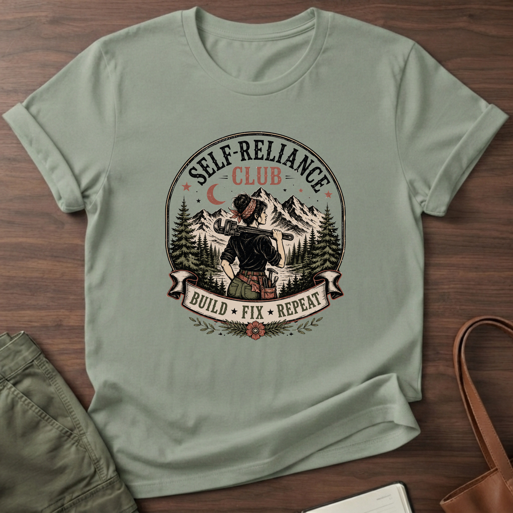 Self-Reliance Club T-Shirt - Sage