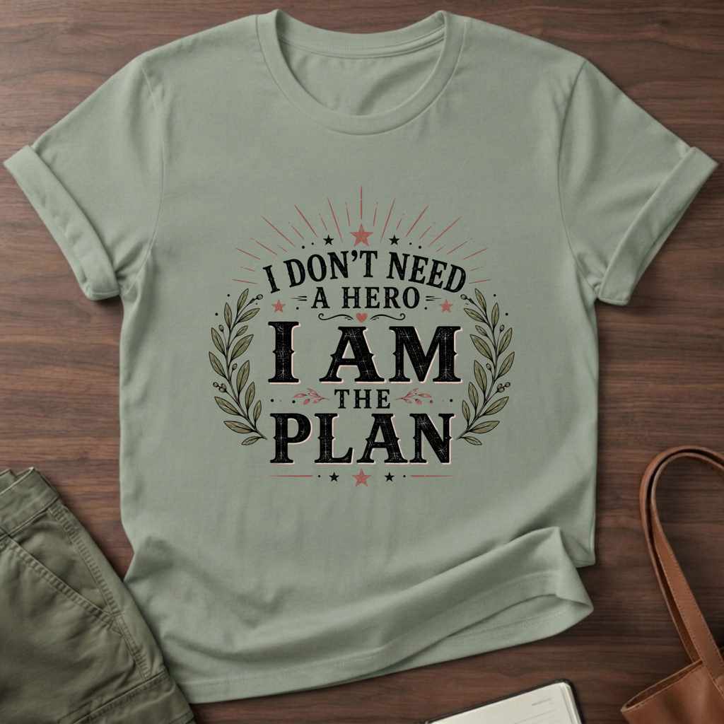 I Am The Plan T-Shirt - Sage