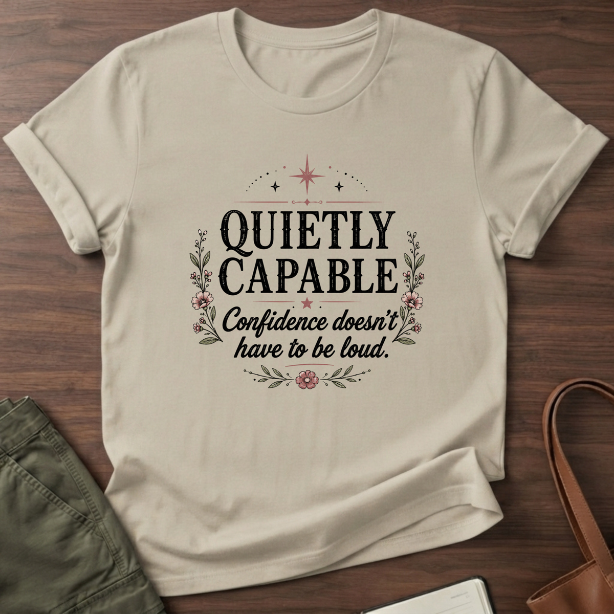 Quietly Capable T-shirt - Sand