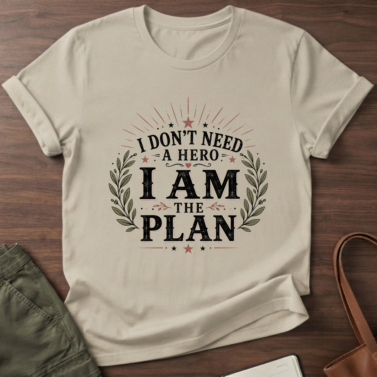 I Am The Plan T-Shirt - Sand