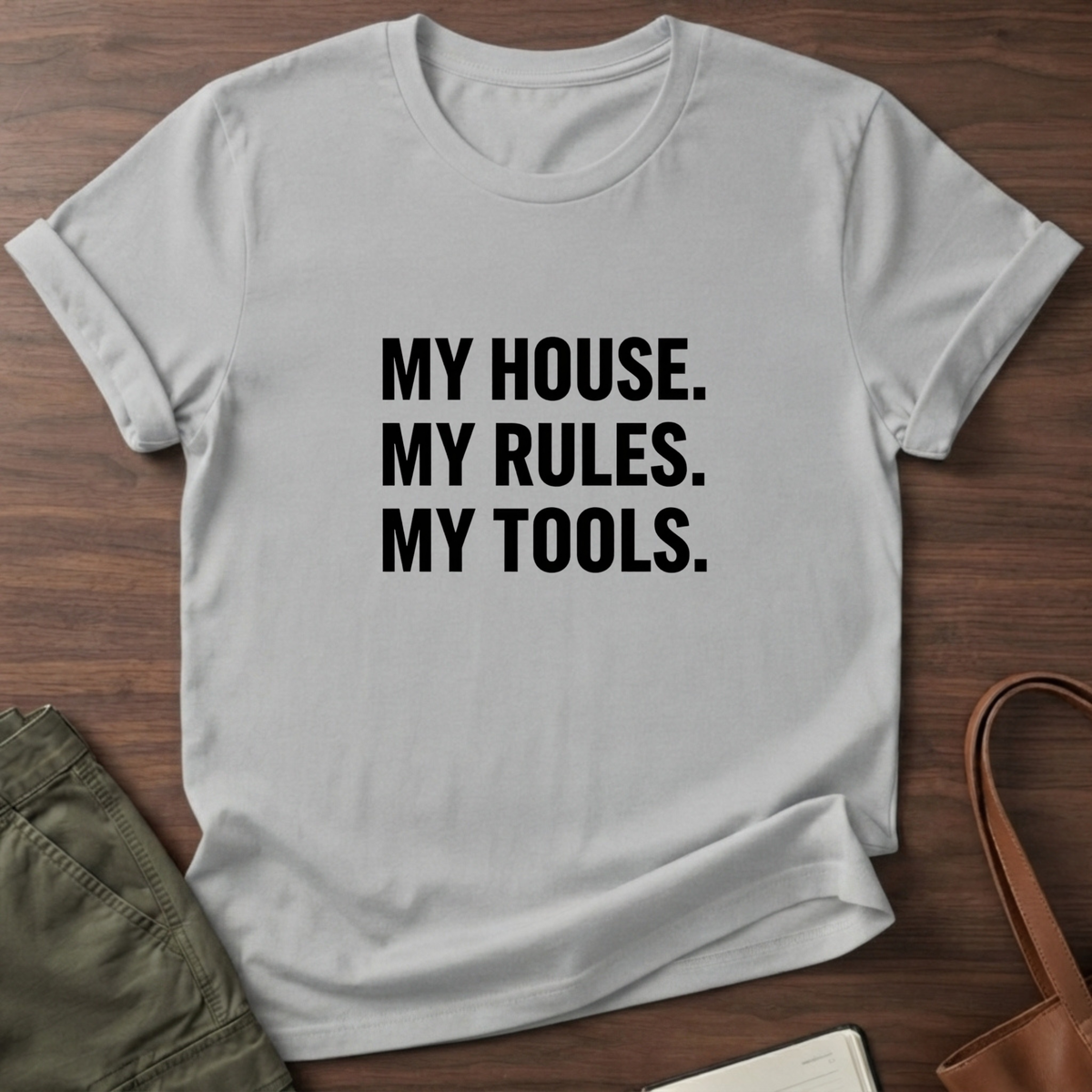 My House Minimalist T-Shirt - Sport Grey