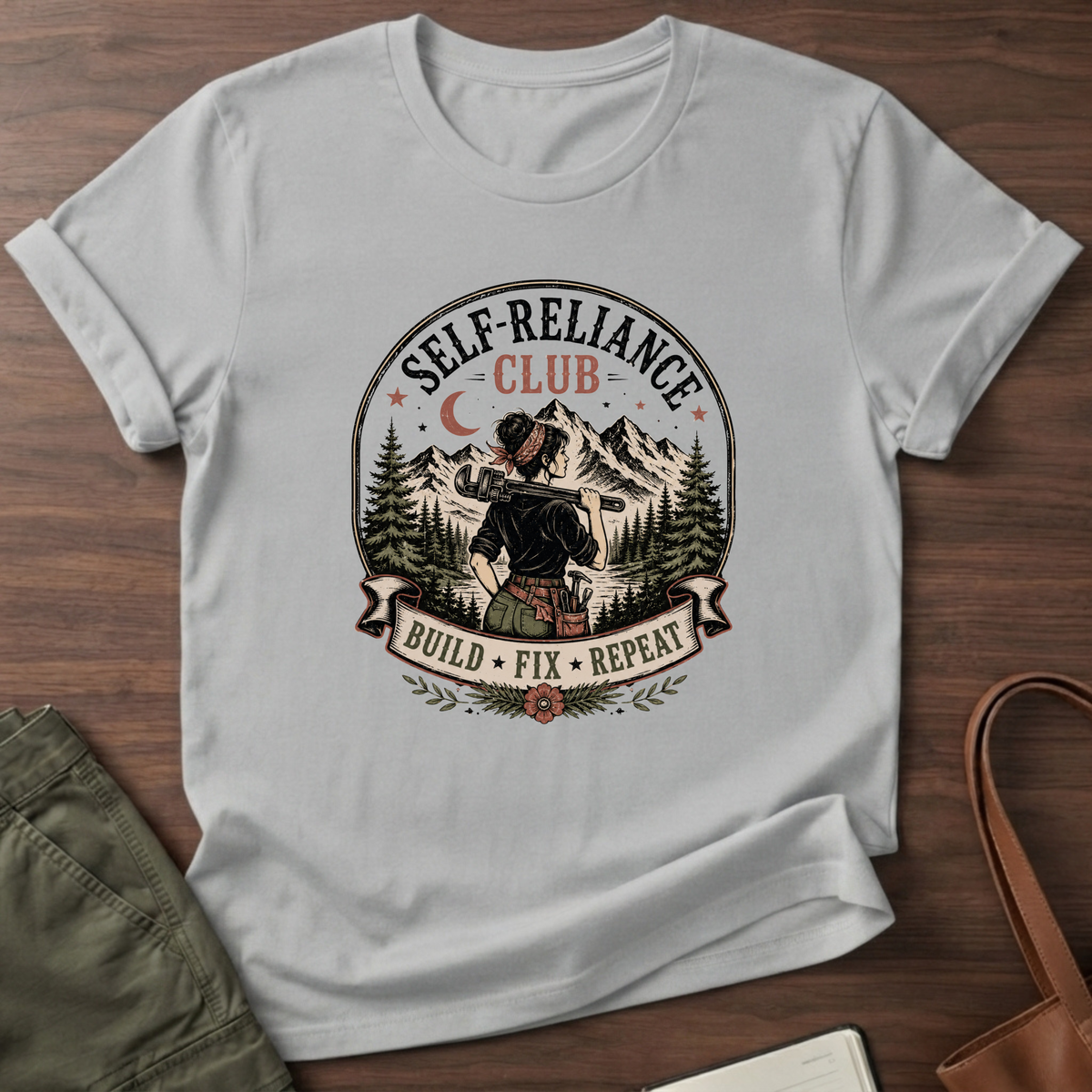 Self-Reliance Club T-Shirt - Sport Grey