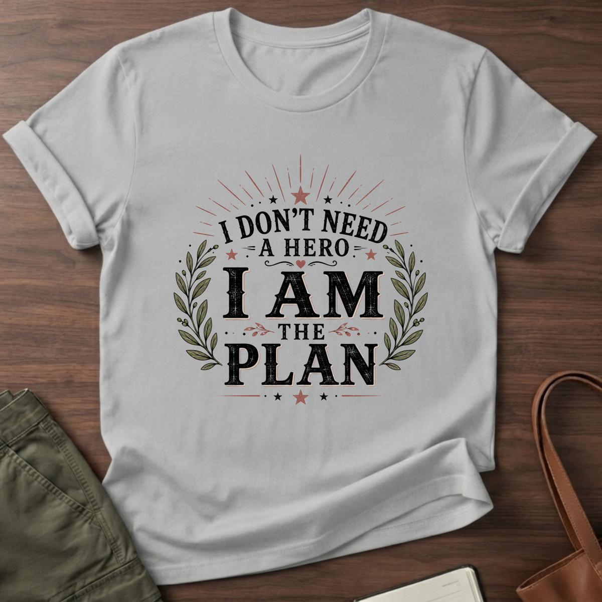 I Am The Plan T-Shirt - Sport Grey