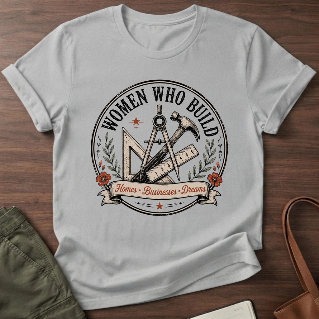 Woman Who Build T-Shirt - Sport Grey