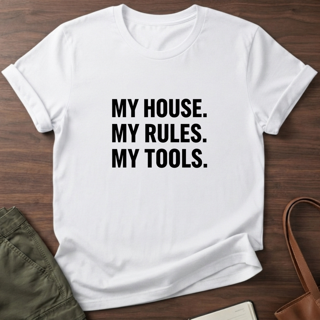 My House Minimalist T-Shirt - White