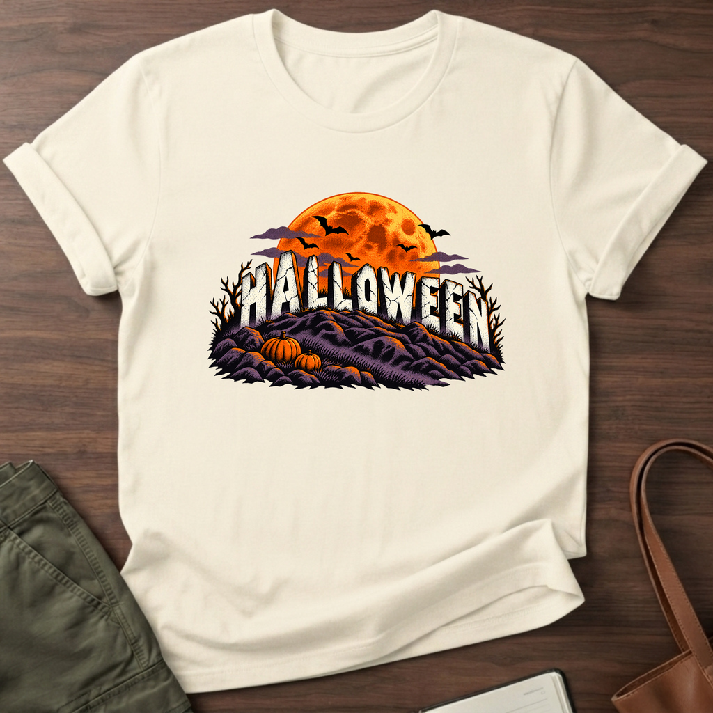 Halloween Hills T-Shirt in Natural