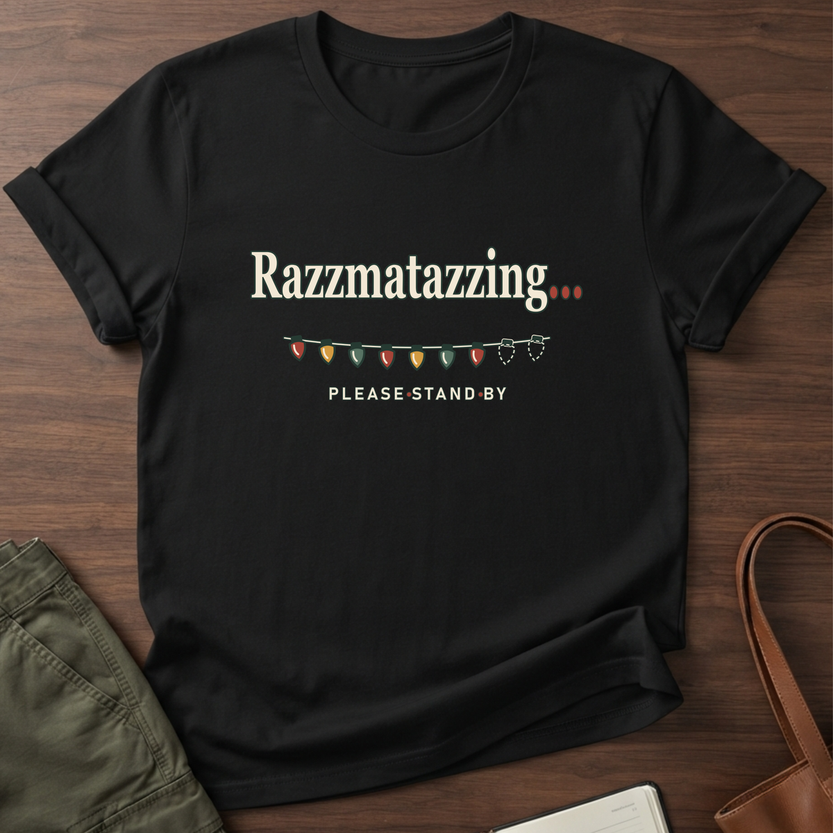 Holiday Loading T-Shirt in Black