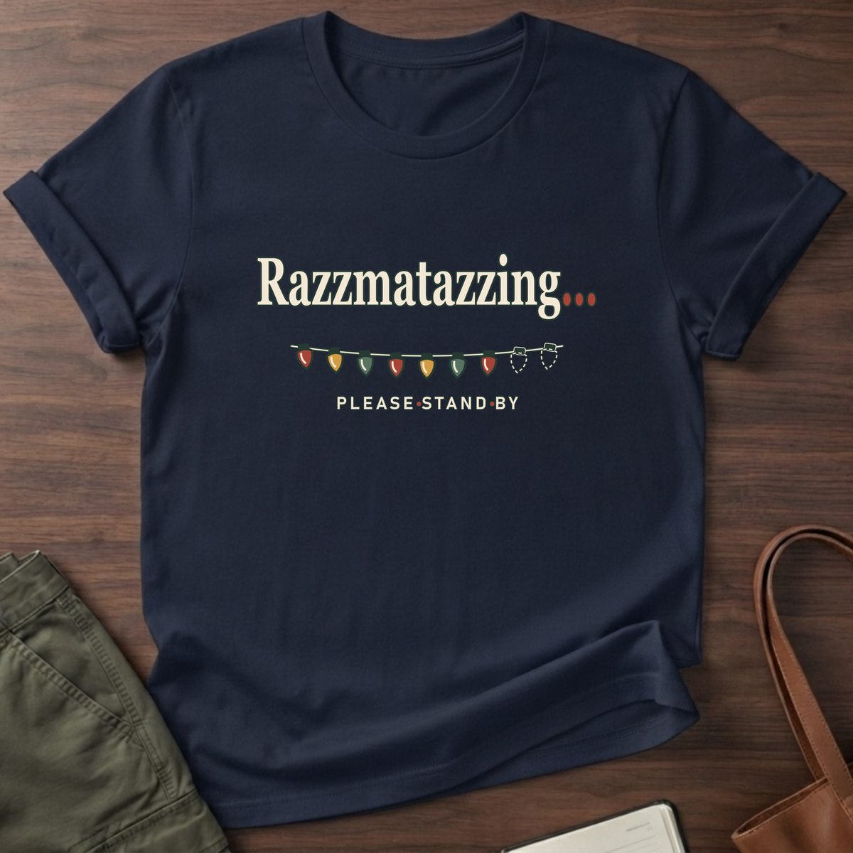 Holiday Loading T-Shirt in Navy
