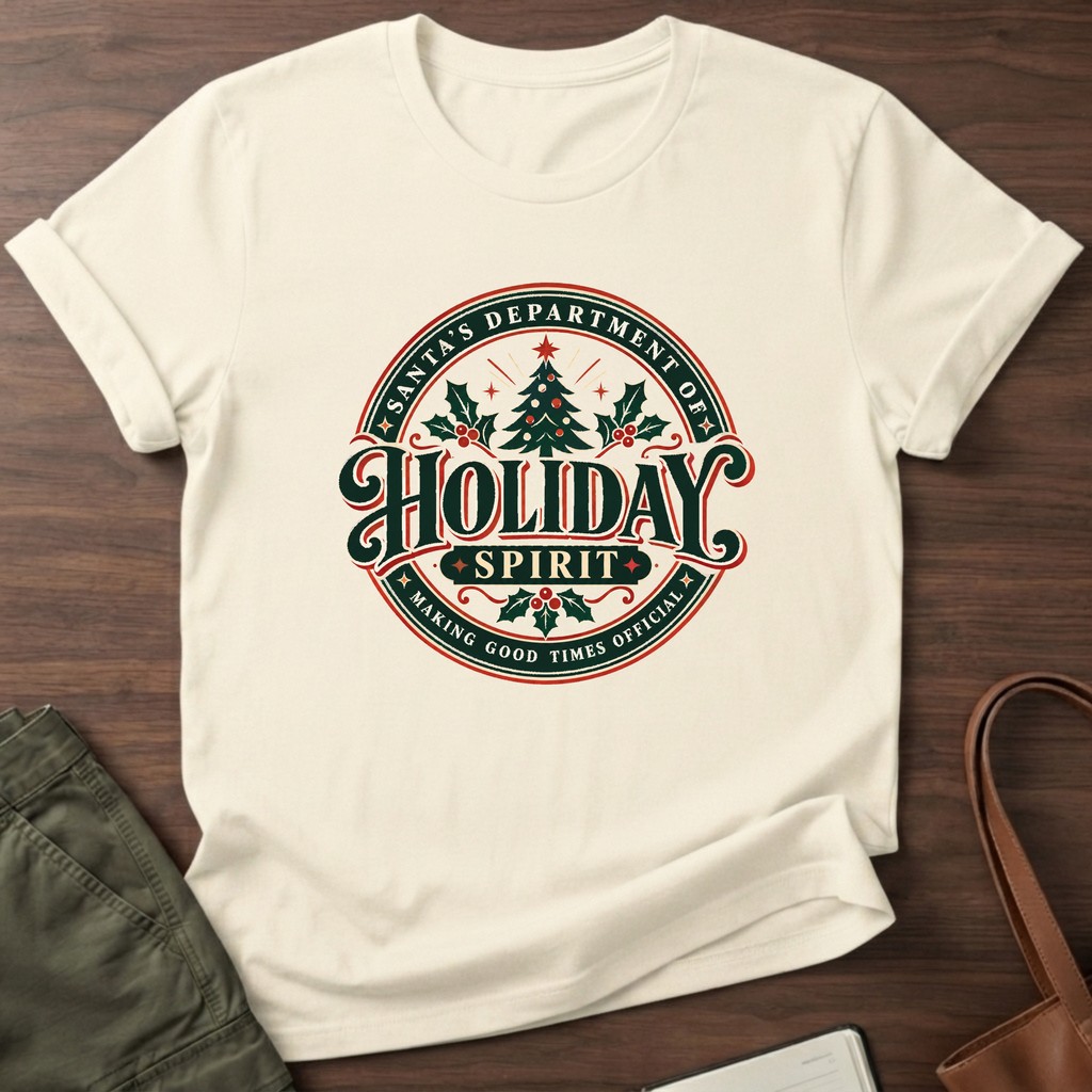 Holiday Spirit T-Shirt in Natural