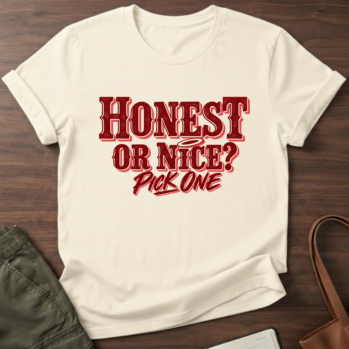 Honest or Nice T-Shirt in Natural