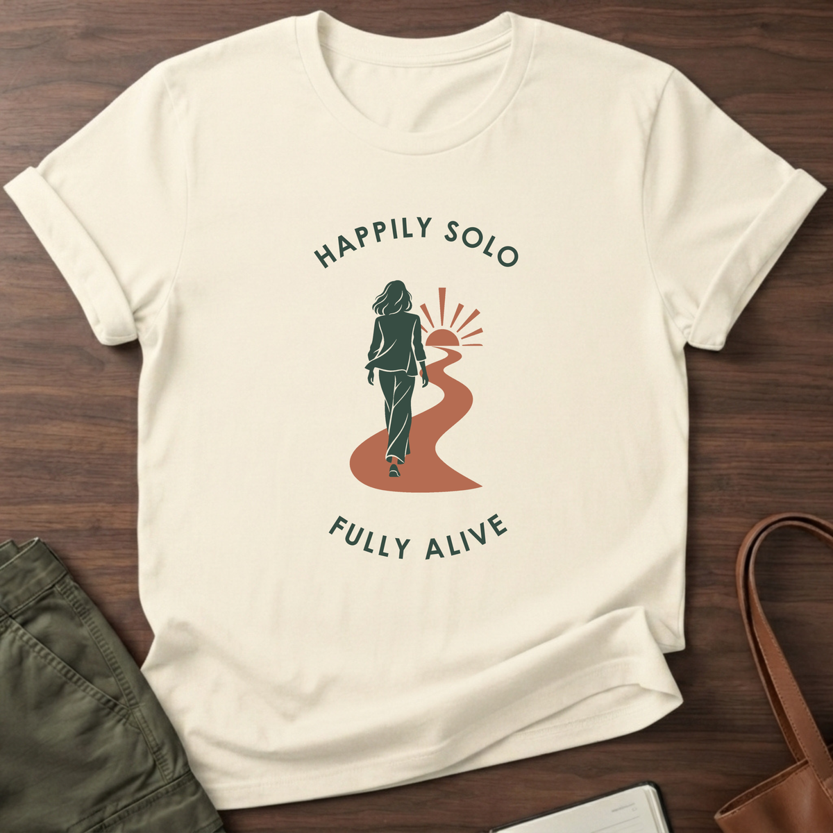 Happily Solo T-Shirt - Natural