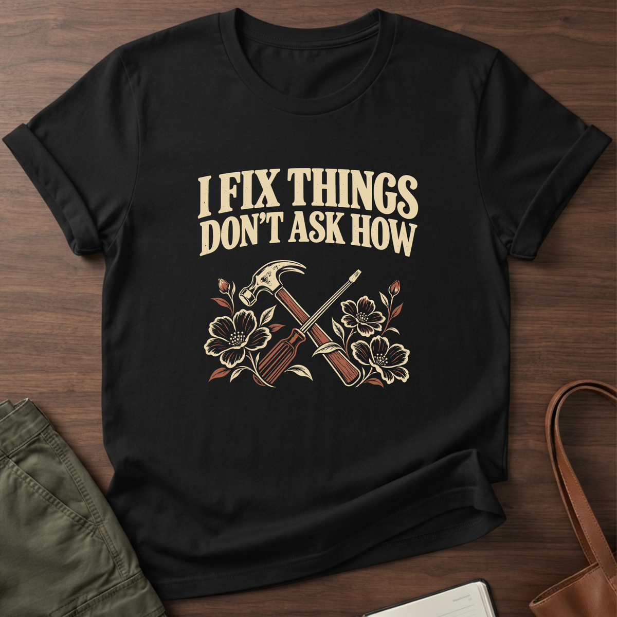 I Fix Things T-Shirt - Black