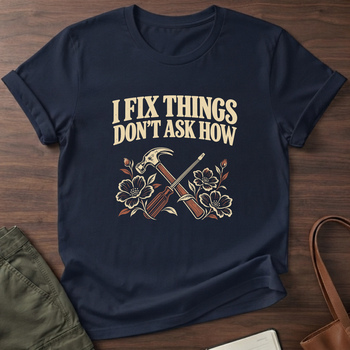I Fix Things T-Shirt - Navy