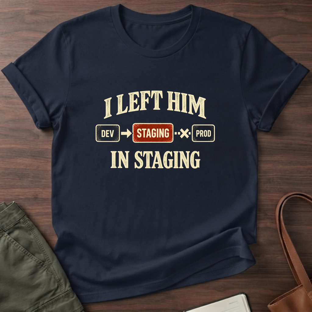 In Staging T-Shirt in Navy