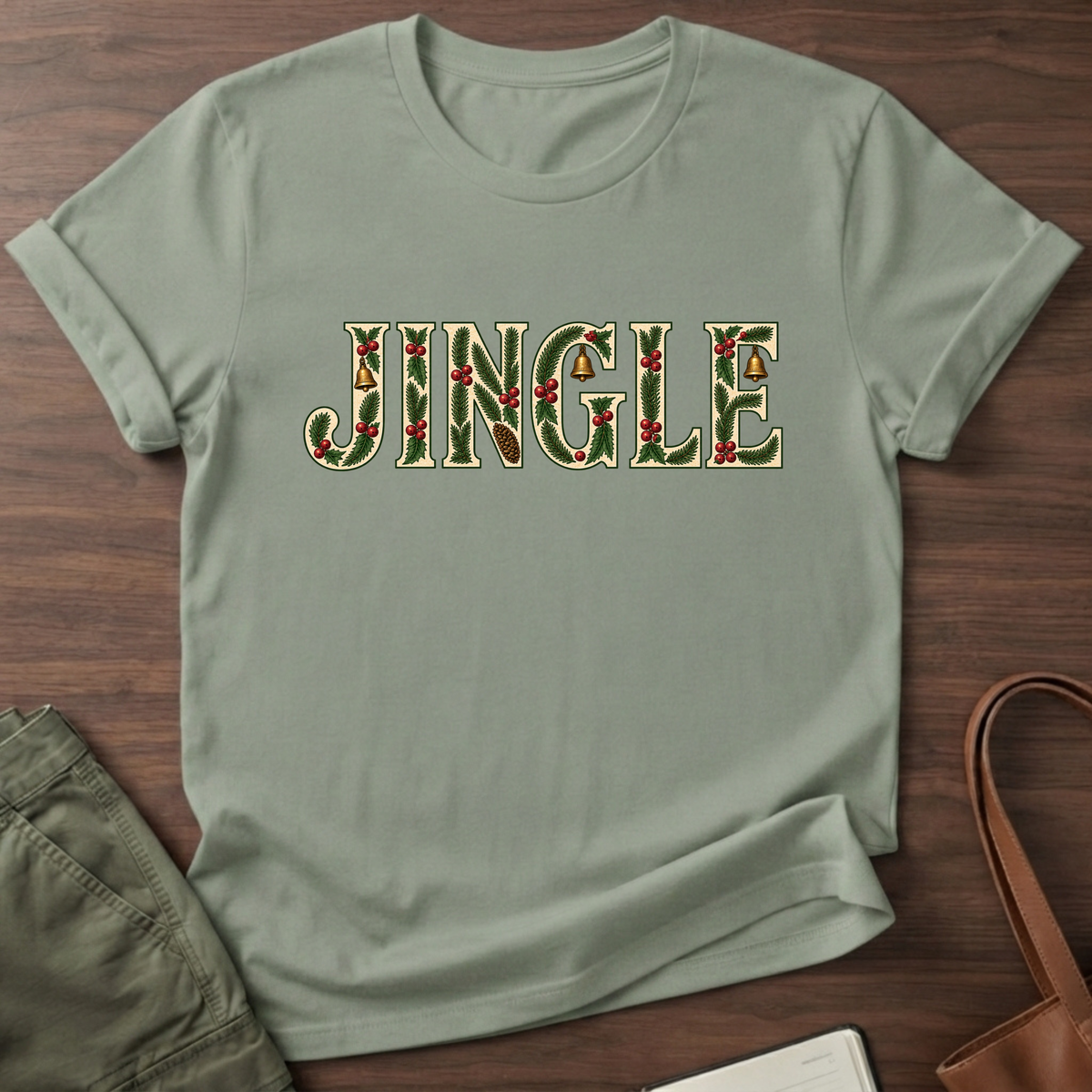 Jingle T-Shirt in Sage