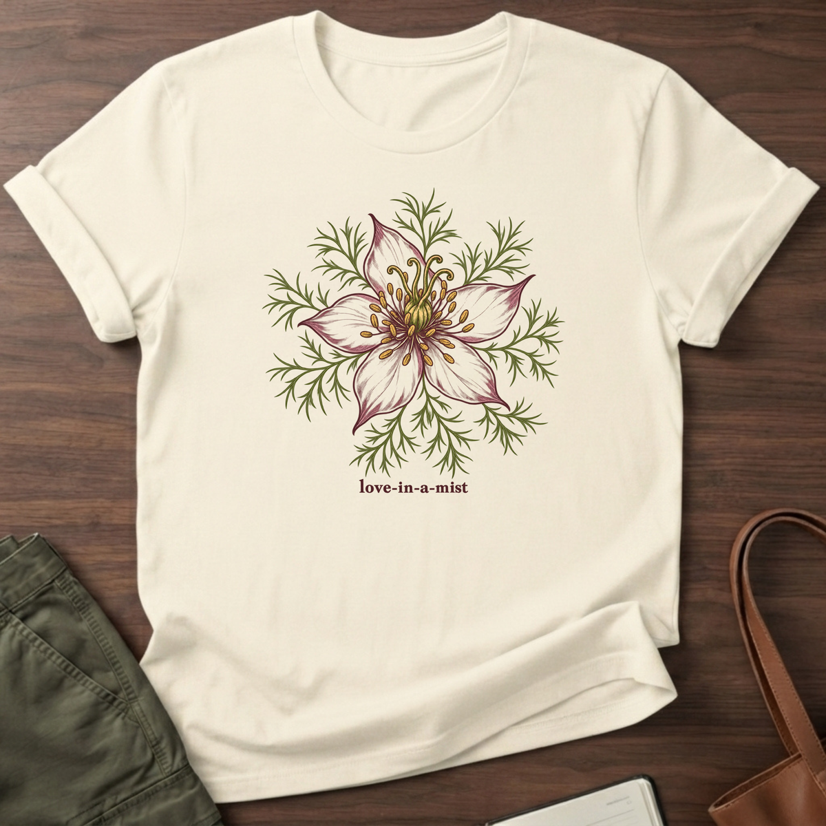 Love In Mist T-Shirt in Natural