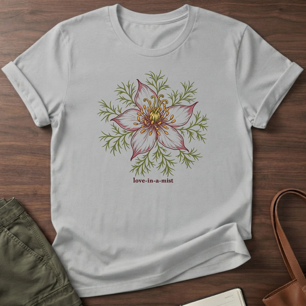 Love In Mist T-Shirt in Sport Grey