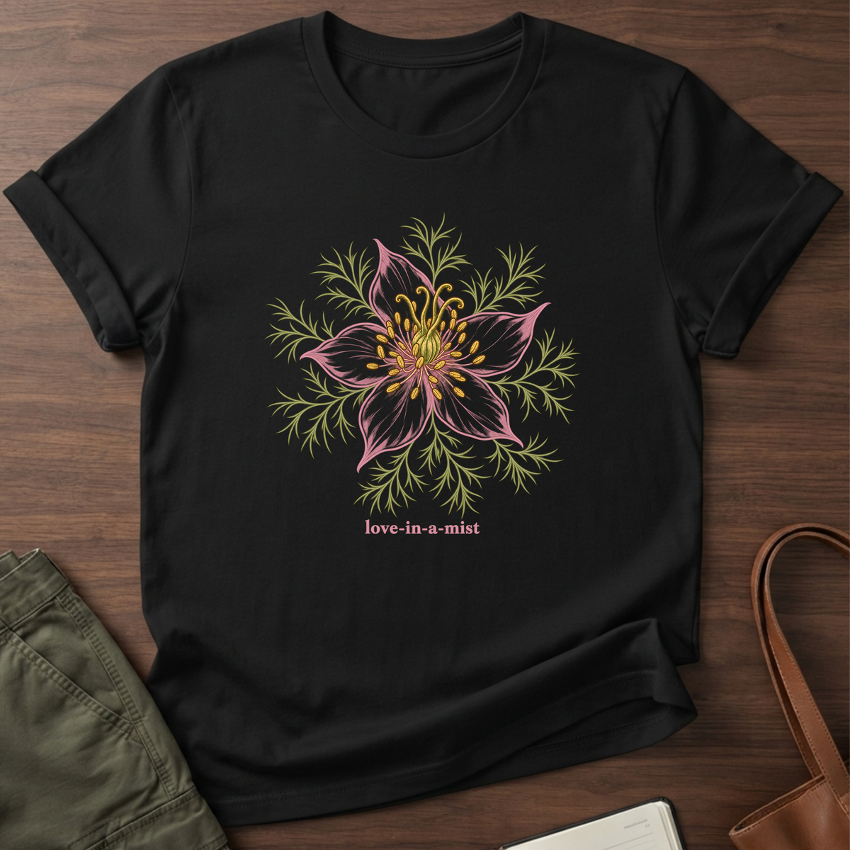 Midnight Mist T-Shirt in Black