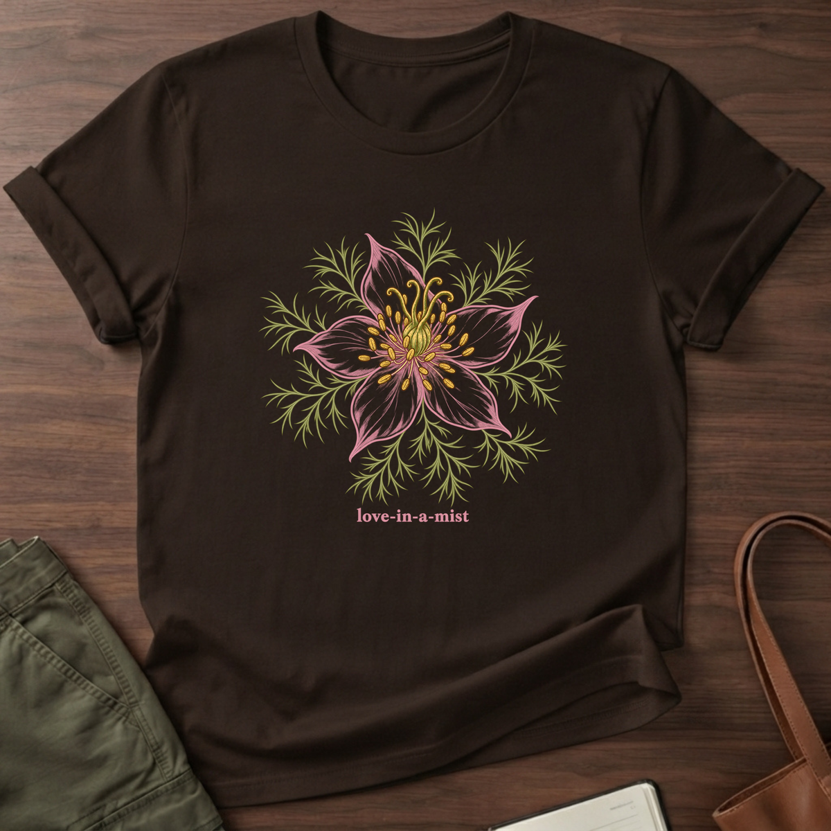Midnight Mist T-Shirt in Dark Chocolate