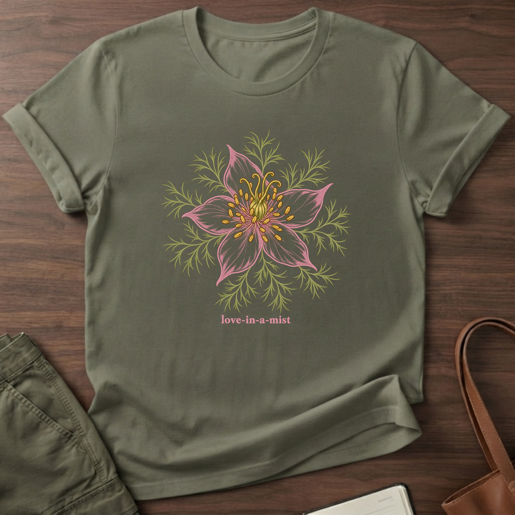 Midnight Mist T-Shirt in Military Green